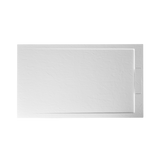 Azura Slate Rectangular Shower Tray in Matt White top