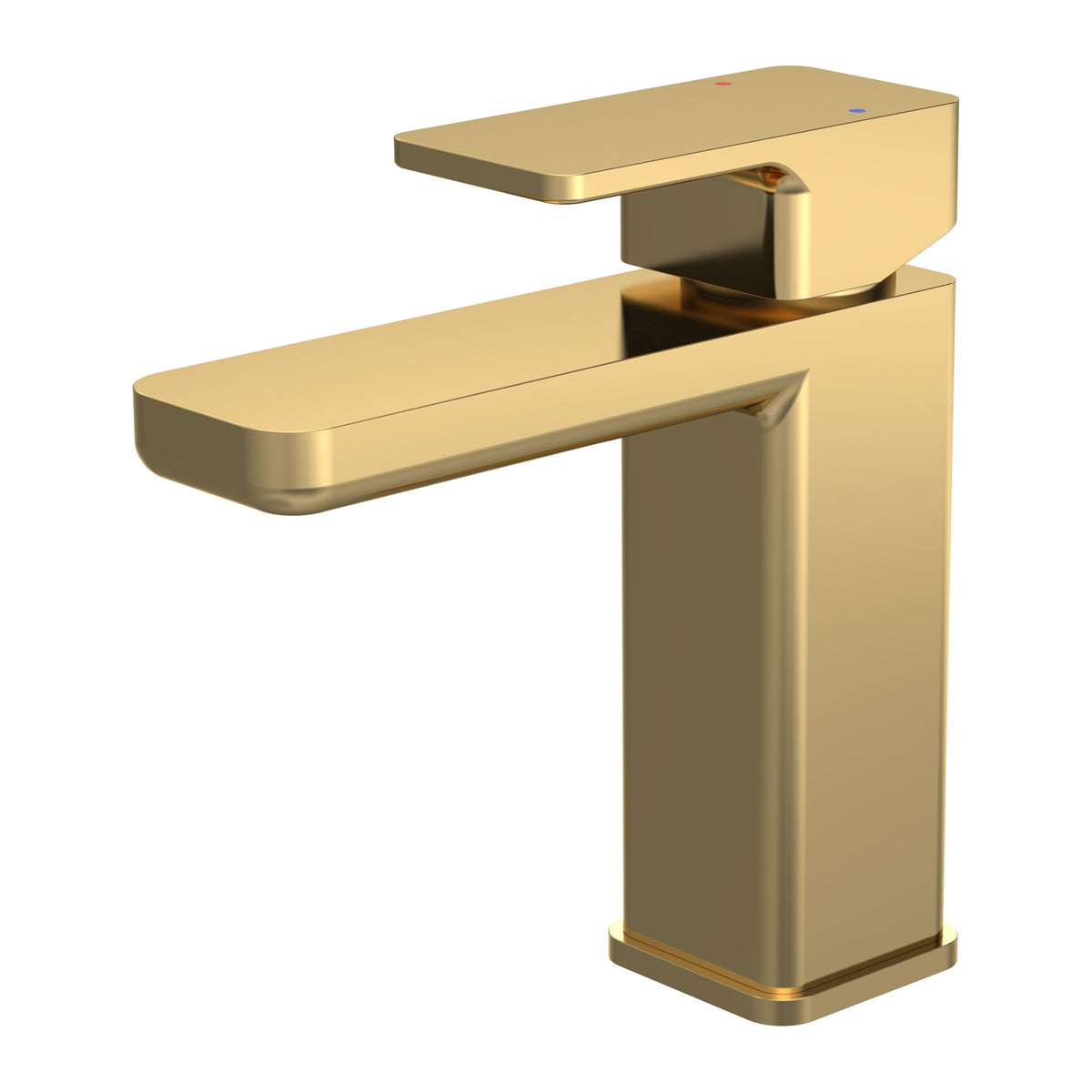 Calvarra Vector Mono Basin Mixer with Push Button Waste Brushed Brass