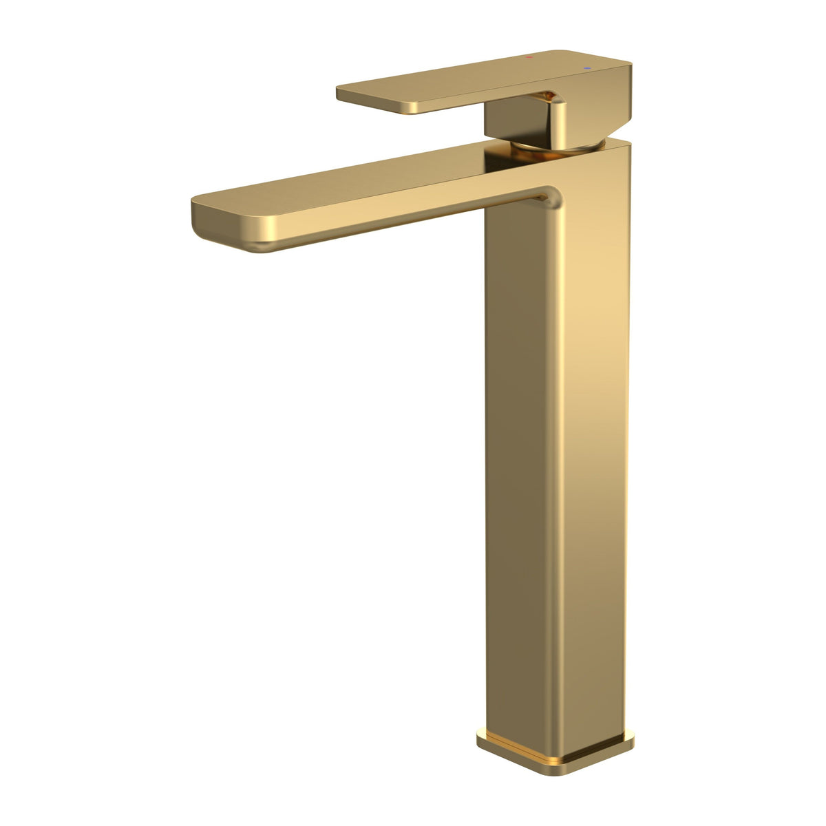 Calvarra Vector High Rise Basin Mixer in Brushed Brass