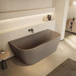 Bay 1700 x 800mm Freestanding Back to Wall Bath in Matt Clay