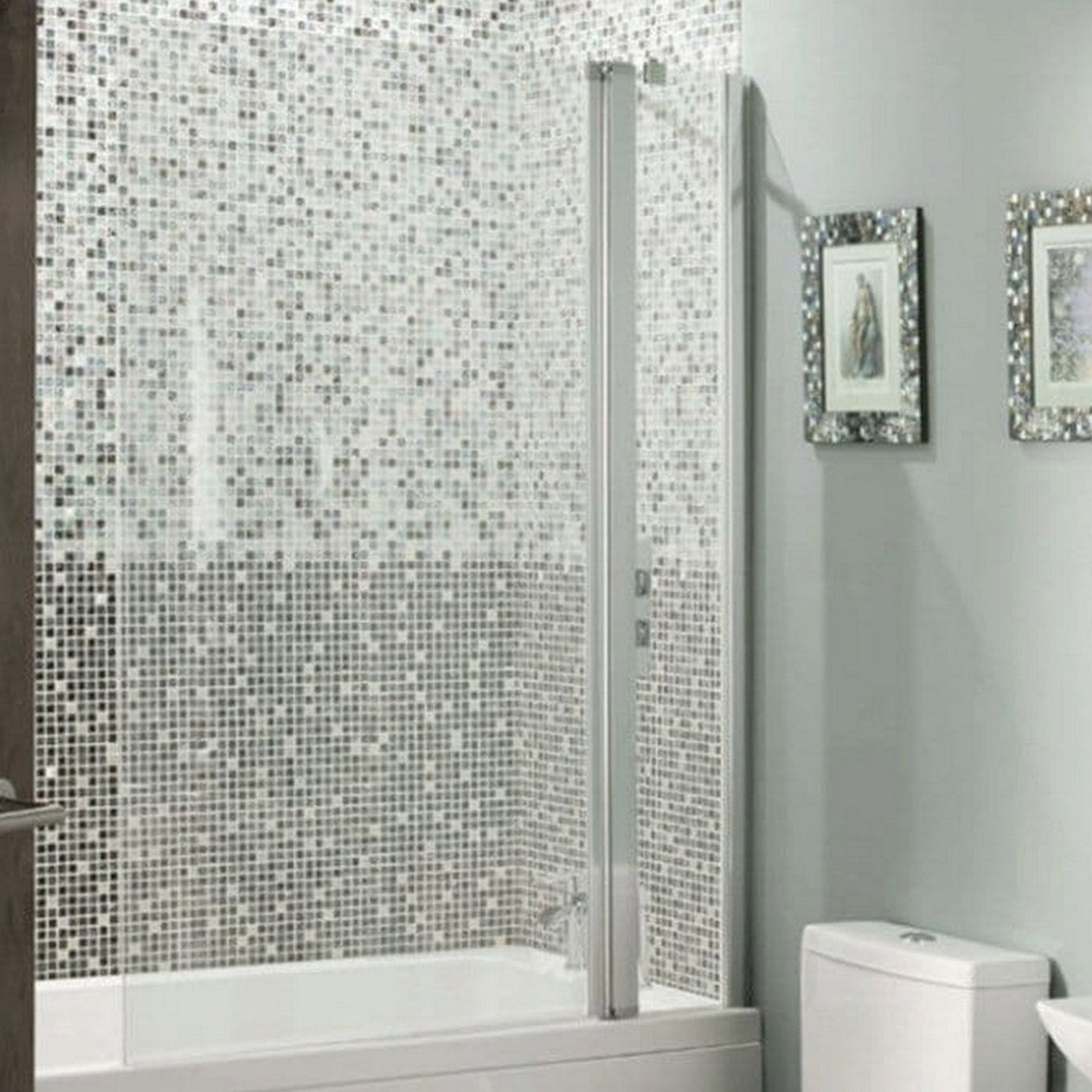 Beaufort 1000 x 1400mm Hinged Bath Screen