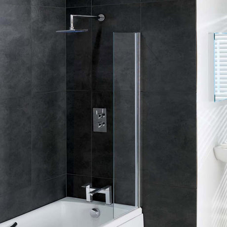 Beaufort 300 x 1400mm Fixed Bathguard Panel in Chrome