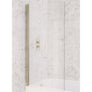 Beaufort 6mm Hinged Straight Bath Screen Brass