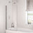 Beaufort 6mm Hinged Straight Bath Screen Chrome