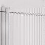 Beaufort 6mm Straight Fluted Bath Screen Chrome