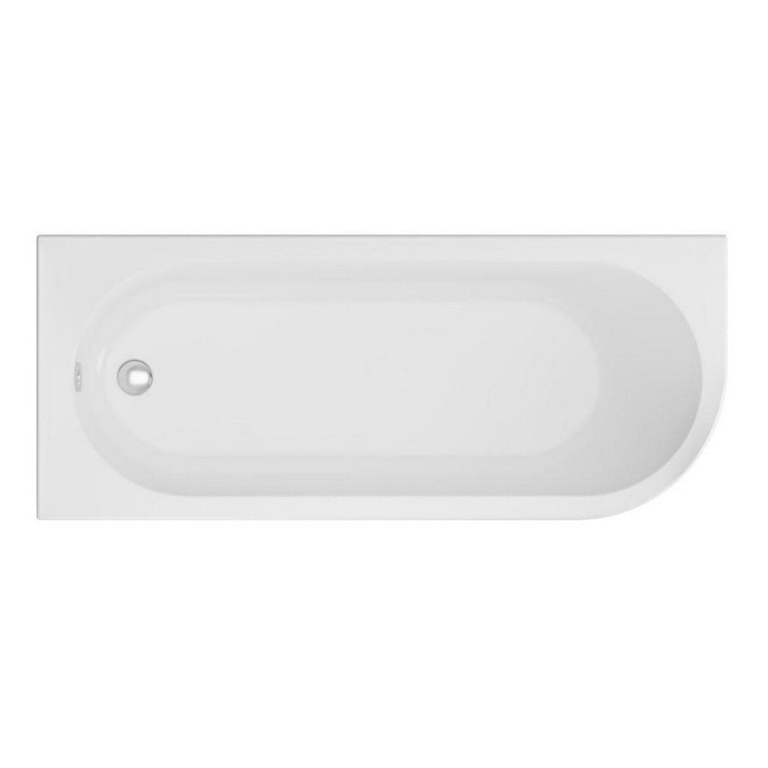 Beaufort Biscay Curved Left Handed Single Ended Bath