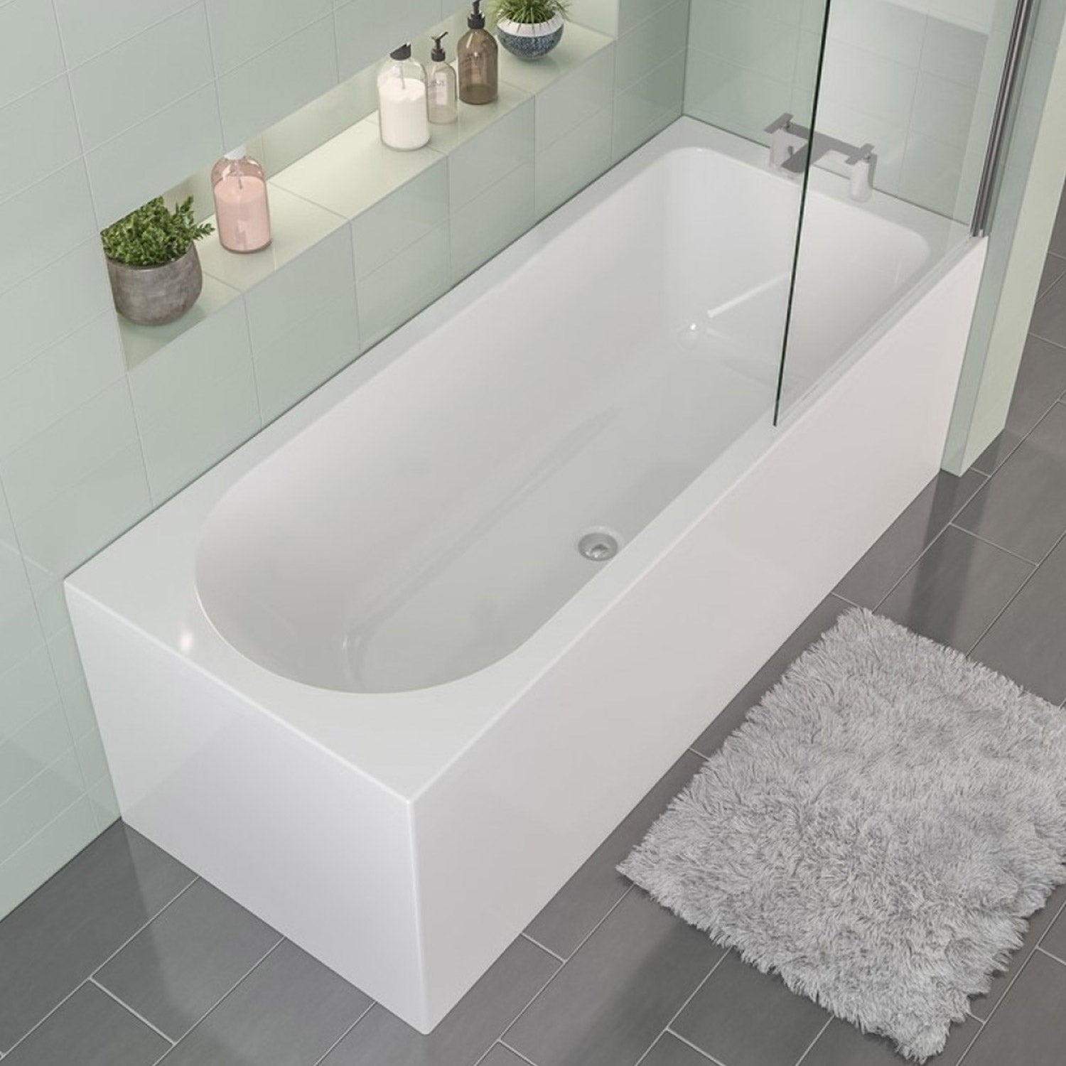 Beaufort Biscay Left Hand Shower Bath lifestyle
