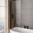 Beaufort Bray Left Hand Bath Screen Black