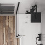 49.2009 Beaufort L Shape Left Hand Bath Screen in Matt Black