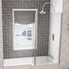 49.2008 Beaufort L Shape Right Hand Bath Screen in Chrome