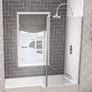 49.2008 Beaufort L Shape Right Hand Bath Screen in Chrome
