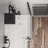 49.2011 Beaufort L Shape Right Hand Bath Screen in Matt Black