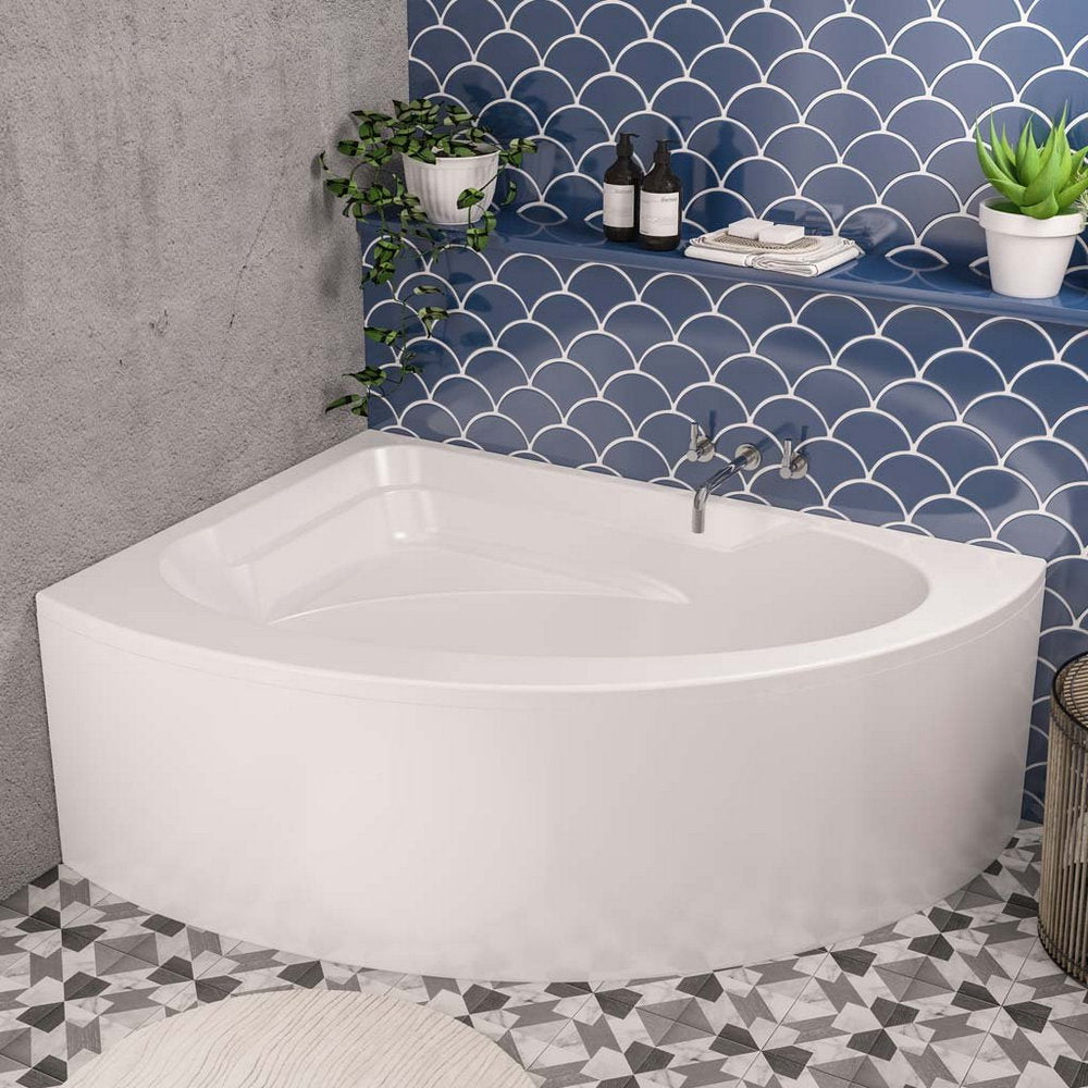 Beaufort Lundy Right Handed Offset Corner Bath Lifestyle
