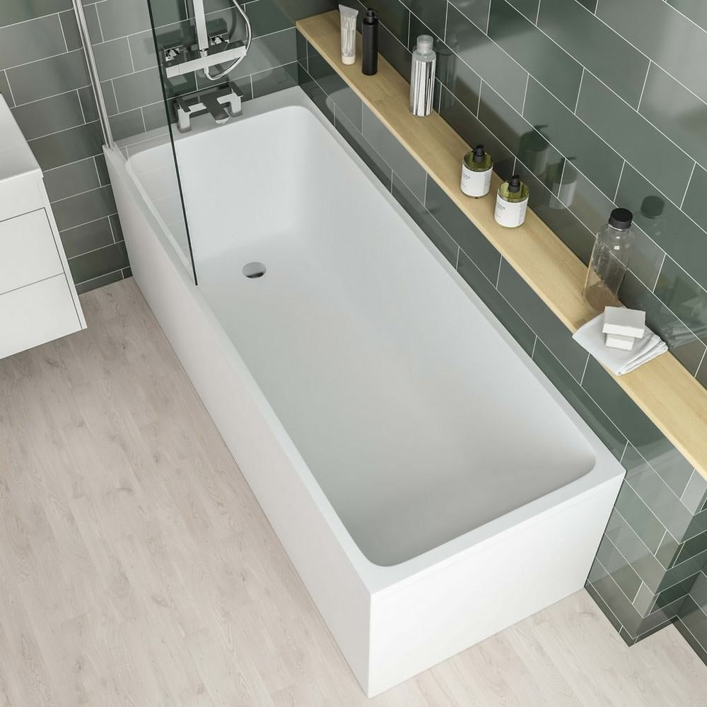 Beaufort Malin Matt White Single Ended Bath
