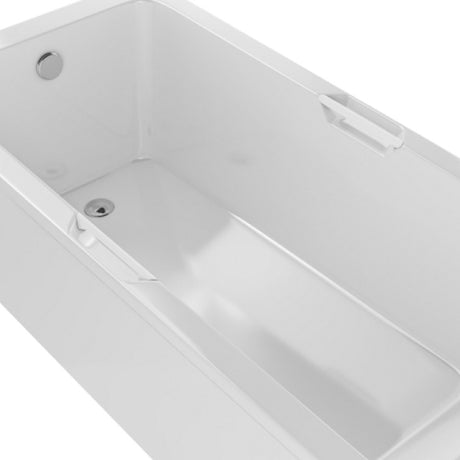 Beaufort Portland 1700 x 700mm Matt White Single Ended Twin Grip Bath White