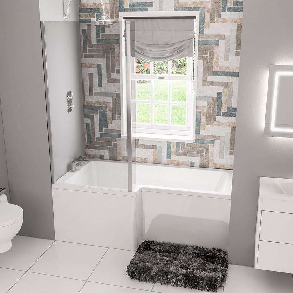 Beaufort Portland L Shape Left Handed Shower Bath