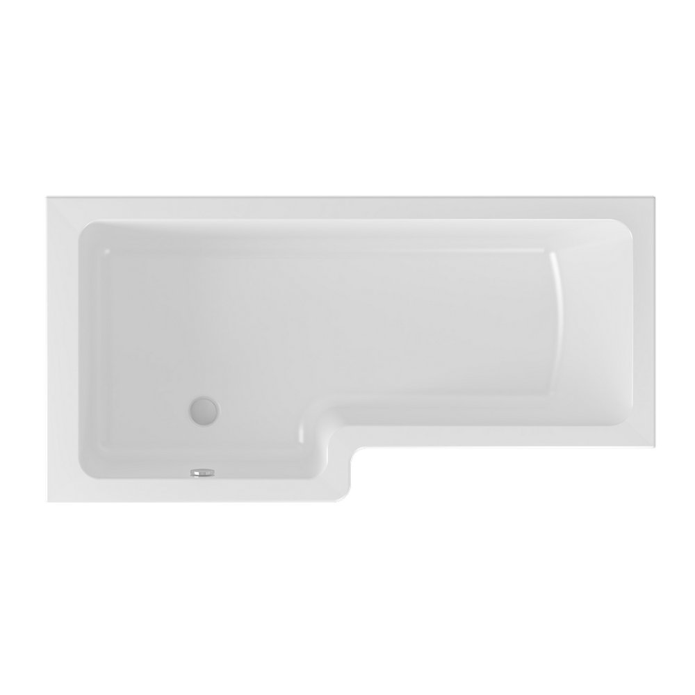 Beaufort Portland L Shape Left Handed Shower Bath Cut Out