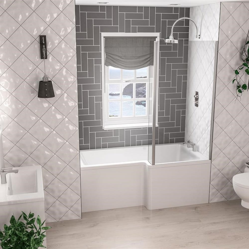 Beaufort Portland L Shape Right Handed Shower Bath