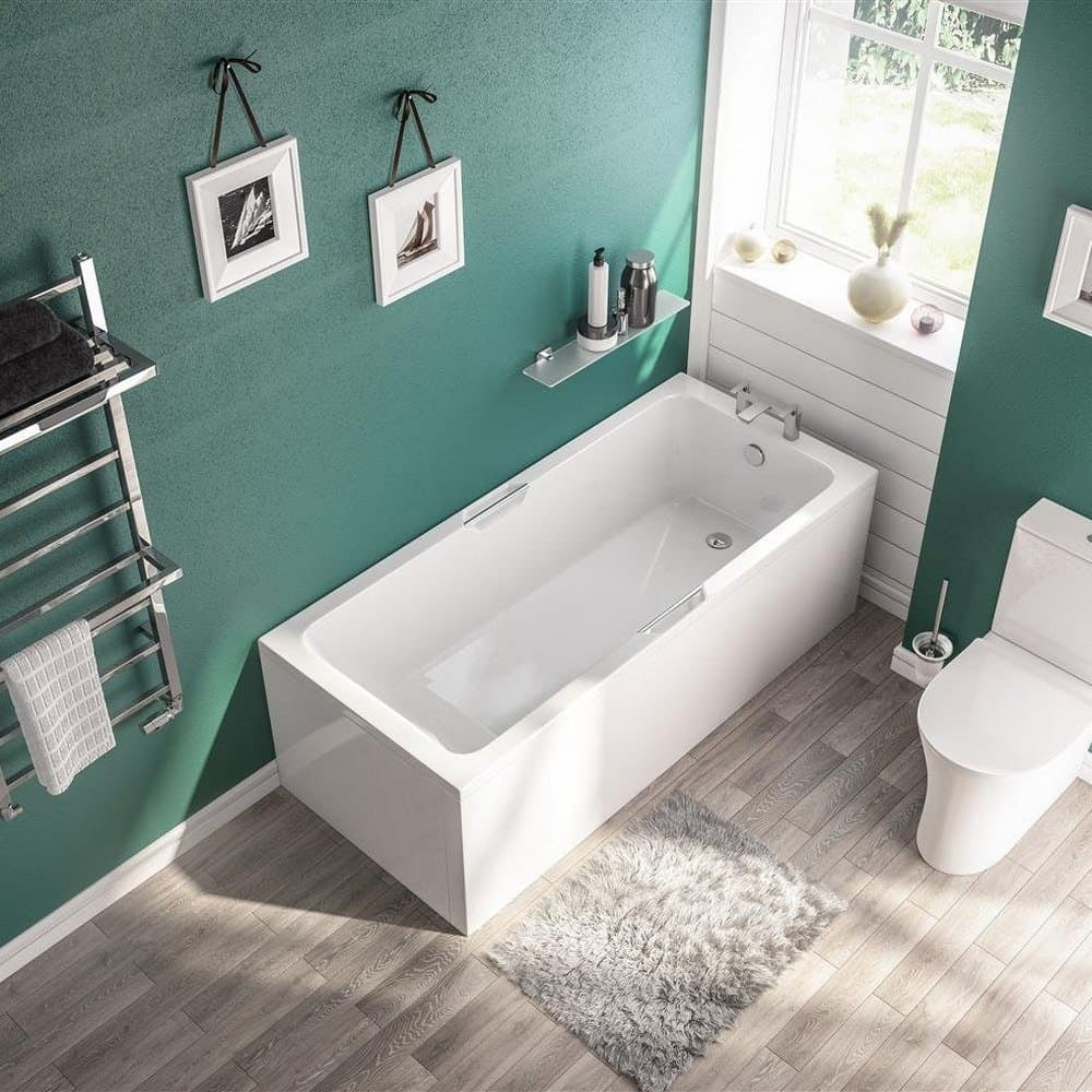 Beaufort Portland Low Level Single Ended Twin Grip Bath Lifestyle