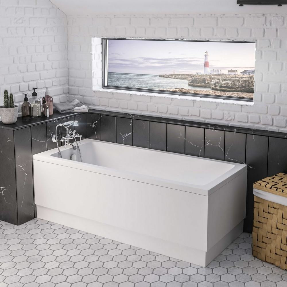 Beaufort Portland Matt White Single Ended Bath