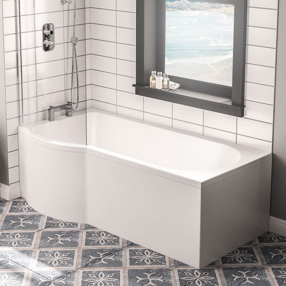 Beaufort Portland P Shape Left Handed Shower Bath