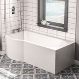 Beaufort Portland P Shape Left Handed Shower Bath