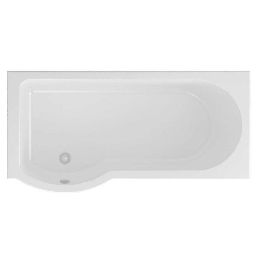 Beaufort Portland P Shape Left Handed Shower Bath Cut Out