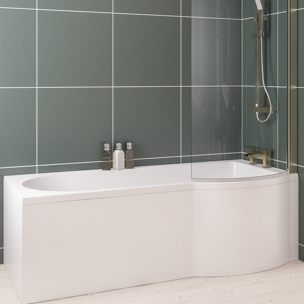 Beaufort Portland P Shape Right Handed Shower Bath Lifestyle