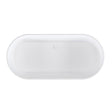 Beaufort Putney 1590 x 750mm Low Level Easy Access Freestanding Bath in Gloss White