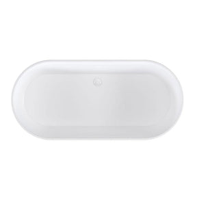 Beaufort Putney 1590 x 750mm Low Level Easy Access Freestanding Bath in Gloss White