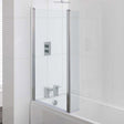 Beaufort Quantum L Shape 1400mm Hinged Bath Screen