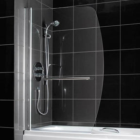 Beaufort Sail Shape 895 x 1410mm Bath Screen with Towel Rail