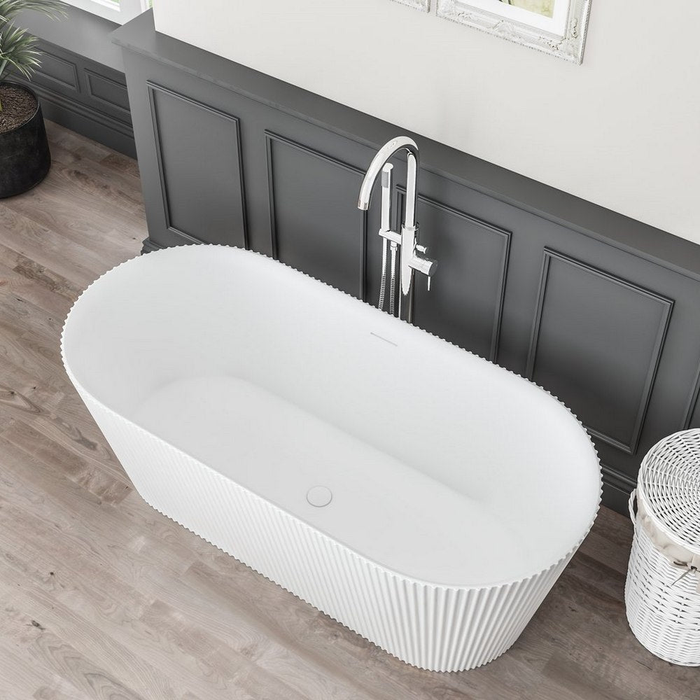 Beaufort Sandford Fluted Freestanding Bath Angle