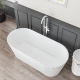 Beaufort Sandford Fluted Freestanding Bath Angle
