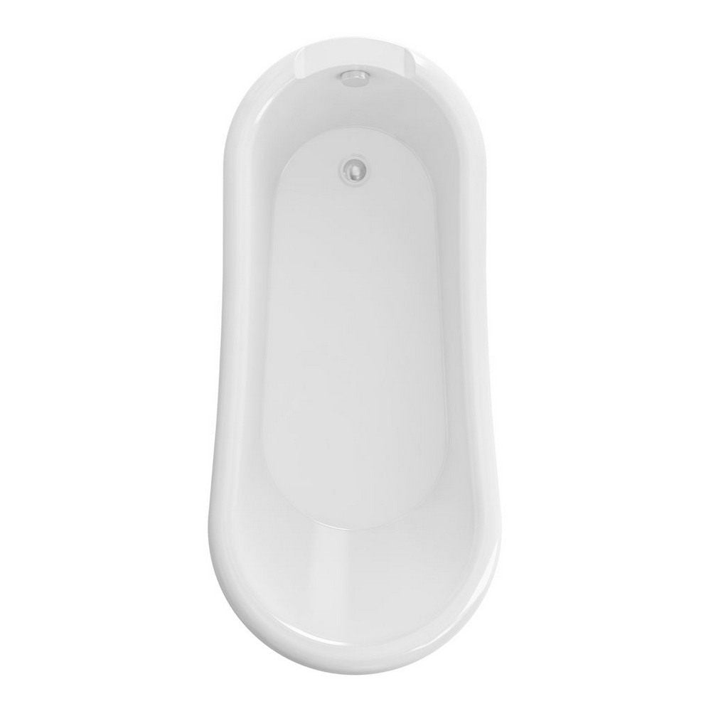 Beaufort Trowbridge 1560 x 720mm Gloss White Freestanding Bath