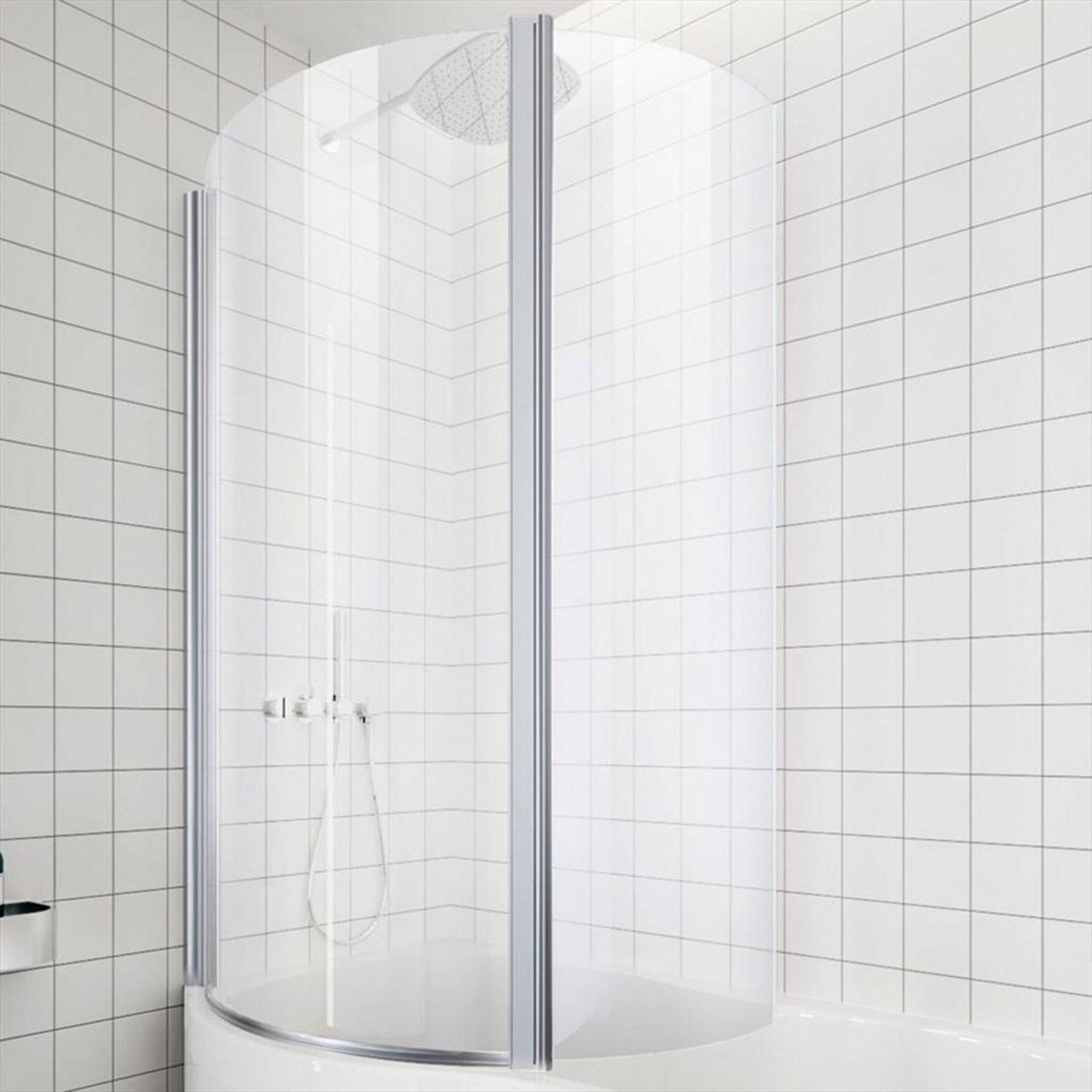 Beaufort Type 2 Left Hand Folding 6mm Bath Screen in Chrome