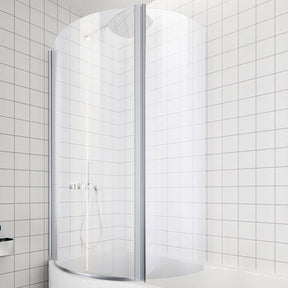 Beaufort Type 2 Left Hand Folding 6mm Bath Screen in Chrome