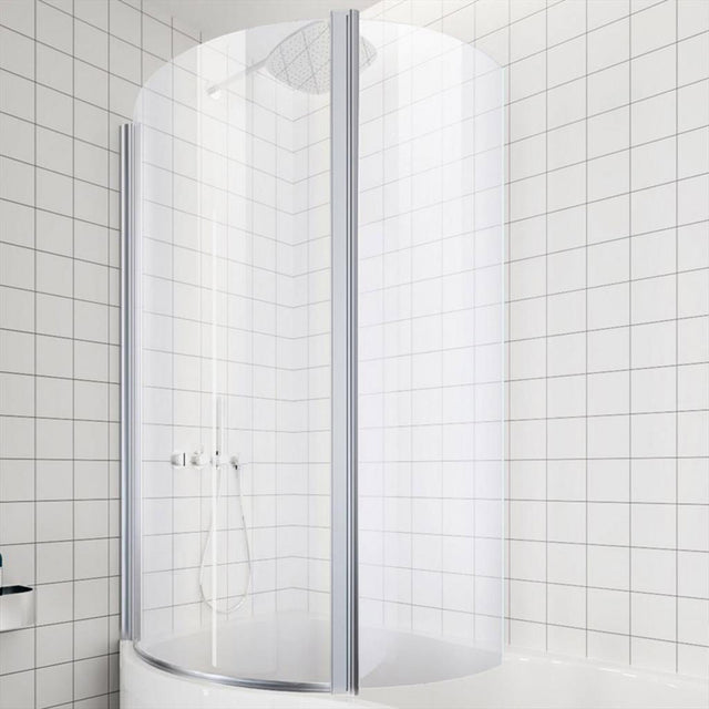 Beaufort Type 2 Left Hand Folding 6mm Bath Screen in Chrome