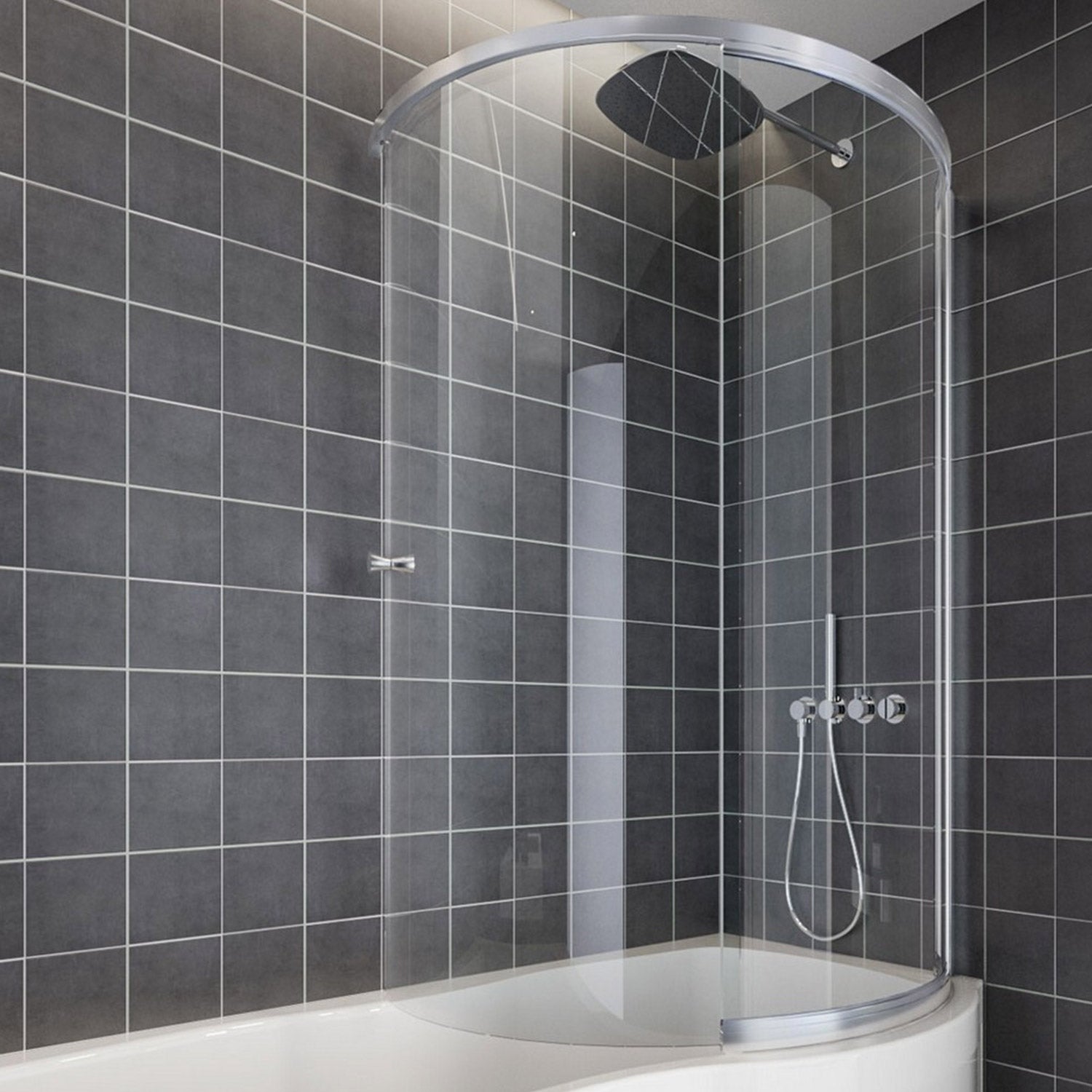 Beaufort Type 3 Sliding Door Bath Screen in Chrome