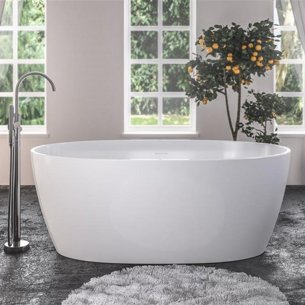 Beaufort Wandsworth 1495 x 725mm Gloss White Freestanding Bath