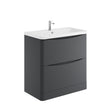 Bella 800mm Matt Gray Floorstanding Vanity Unit with Basin