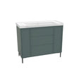 Bota 1000mm Freestanding Vanity Unit and Basin in Parisian Green