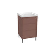 Bota 500mm Freestanding Vanity Unit and Basin in Earth Red