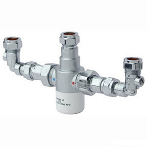 Bristan 15mm TMV3 Thermostatic Mixing Valve with Isolation Elbows MT503CP-ISOELB
