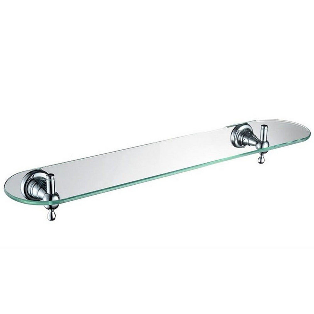 Bristan 1901 550mm Chrome and Glass Shelf