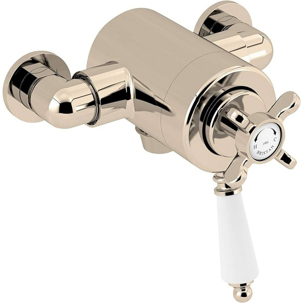 Bristan 1901 Exposed Concentric Bottom Outlet Shower Valve in Gold