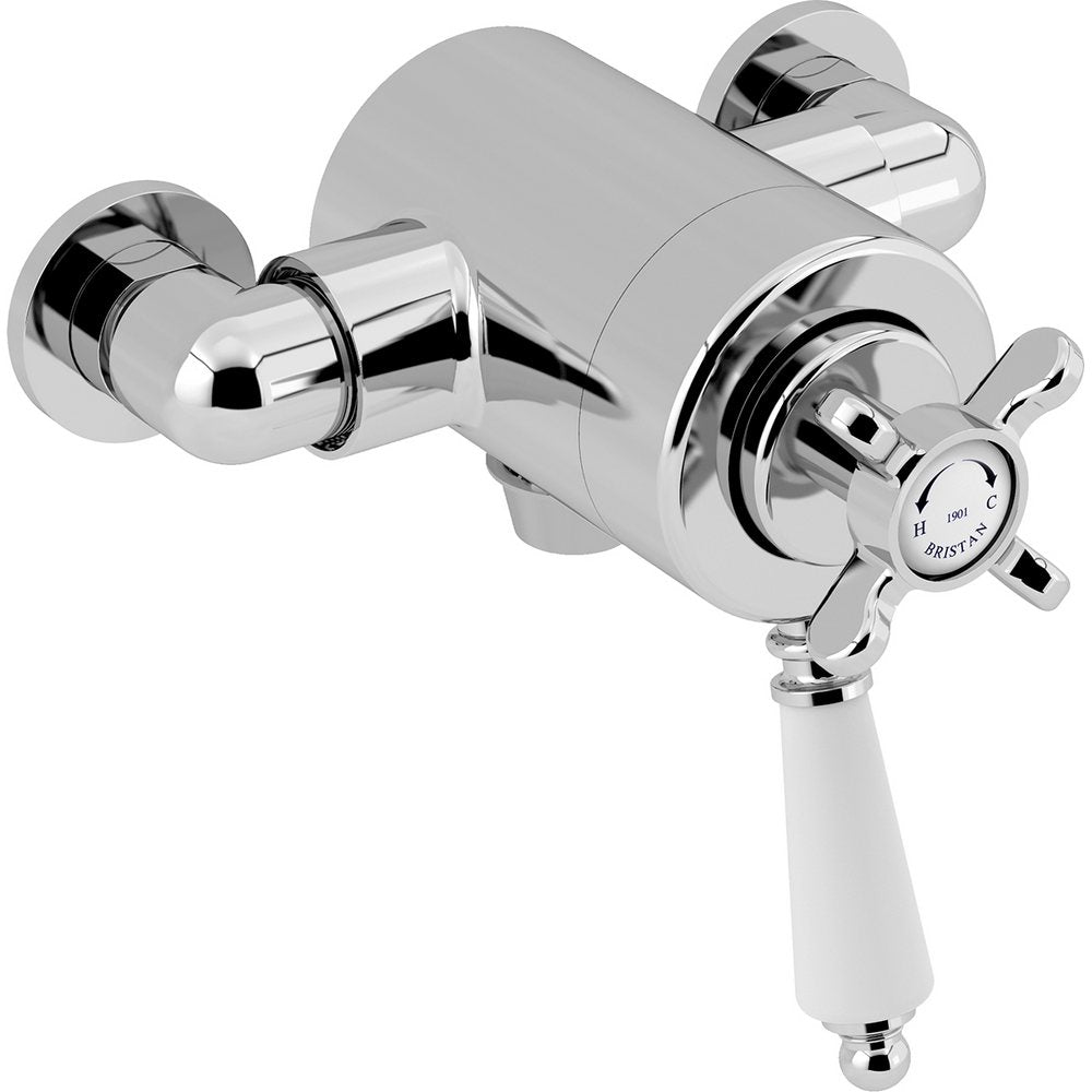 Bristan 1901 Exposed Concentric Bottom Outlet Shower Valve in Chrome