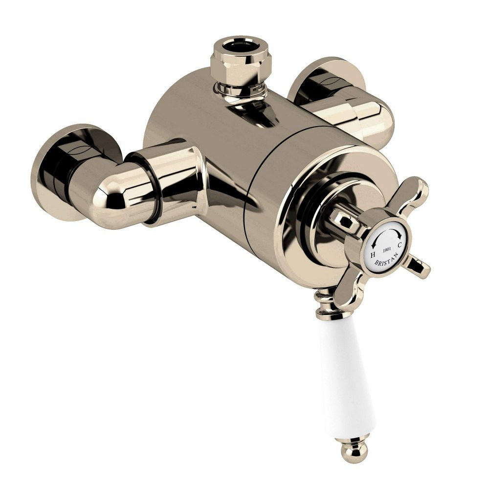 Bristan 1901 Exposed Concentric Top Outlet Shower Valve in Gold