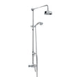 Bristan 1901 Thermostatic Exposed Single Control Shower Valve with Rigid Riser Kit