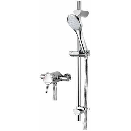 Bristan Acute Chrome Thermostatic Surface Mounted Shower with Shower Kit